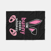 Een konijn heeft whisky nodig fleece deken (Voorkant (Horizontaal))