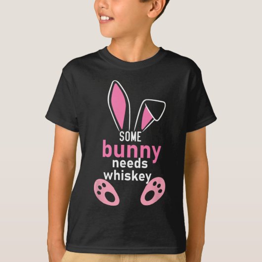 Een konijn heeft whisky nodig t-shirt (Voorkant)