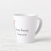 Een Konijn Houdt Van Jou Latte Mok (Rechterhoek)