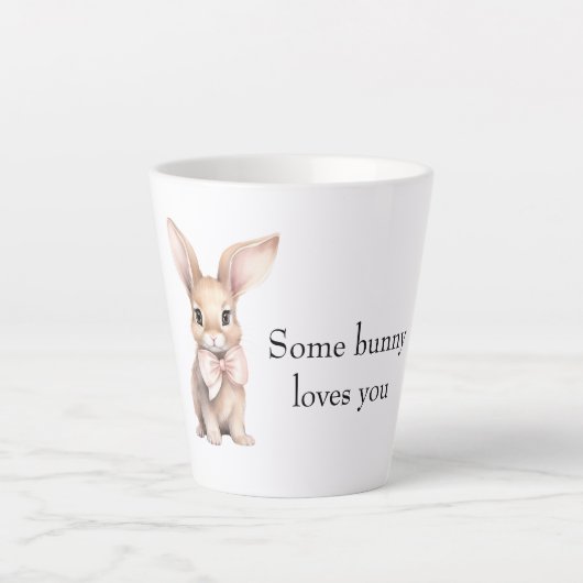 Een Konijn Houdt Van Jou Latte Mok (Voorkant)