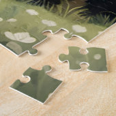 Een konijn in de Sterrennacht Legpuzzel (Zijkant)