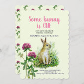 Een konijn is één, klavers kaart (Voorkant / Achterkant)