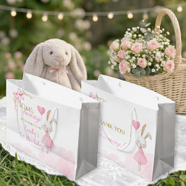 Een Konijn is Eén Roze Strik Coquette Ballerina Groot Cadeauzakje