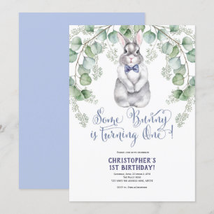 Een konijn is één, Waterverf, konijn, groen Kaart