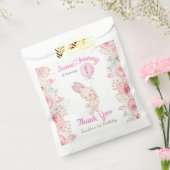 Een konijn is er één! Meisje Roze 1e verjaardag Bedankzakje (Gezegeld)