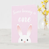 Een konijn is er een van | Bewerkbare verjaardag Kaart (Gele Bloem)