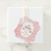 Een konijn is onderweg! paasweekend Baby shower Bedankjes Labels (In situ)