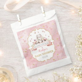 Een konijn is onderweg! paasweekend Baby shower Bedankzakje