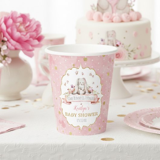Een konijn is onderweg! paasweekend Baby shower Papieren Bekers