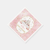 Een konijn is onderweg! paasweekend Baby shower Servet (Hoek)