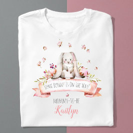 Een konijn is onderweg! paasweekend Baby shower T-shirt