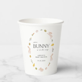 Een Konijn Lente Pasen Baby Shower Papieren Bekers