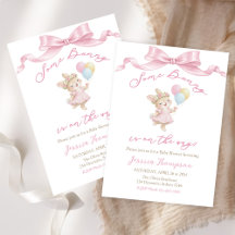 Een Konijn Meisje Roze Baby Shower Feest