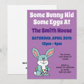 Een konijn verstopte eieren paaseierjacht kaart (Voorkant / Achterkant)