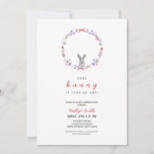 Een konijn wordt er een, lente verjaardag kaart (Voorkant)