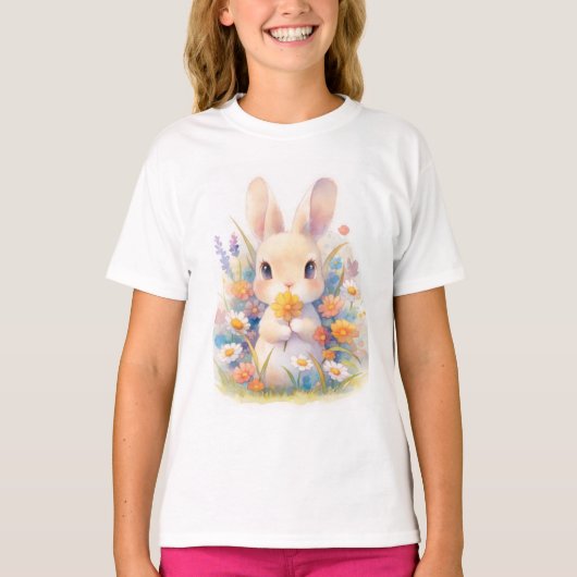 Een Konijnenboeket T-shirt (Voorkant)