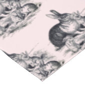 Een konijnenfamilie -  illustratie tafelkleed (Gekanteld)