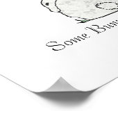 Een konijntje houdt van je baby poster (Hoek)