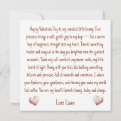 Een konijntje houdt van jou met hartballon kaart (Achterkant)