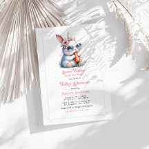 Een Konijntje Is Op Weg Baby Shower
