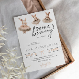 Een konijntje met Pasen Verjaardag Kaart