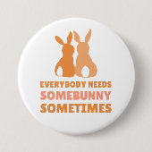 Een konijntje om van te houden – Paasfeest Button (Voorkant)