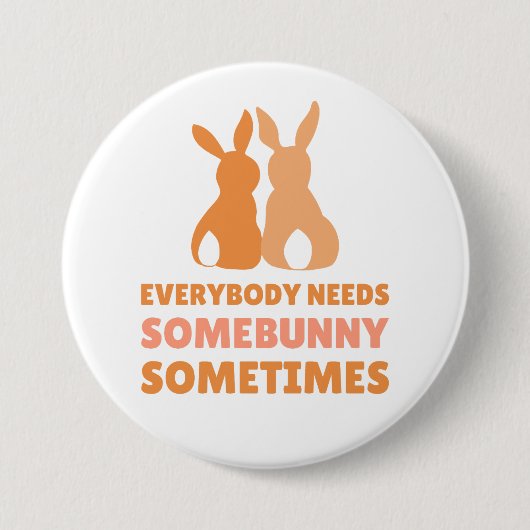 Een konijntje om van te houden – Paasfeest Button (Voorkant)