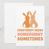 Een konijntje om van te houden – Paasfeest Kaart (Voorkant / Achterkant)