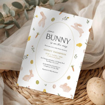 Een Konijntje Voorjaars Pasen Baby Shower