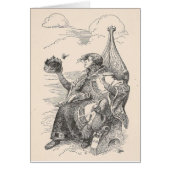 Een koning, alle keren leeg Wenskaart (Voorkant)