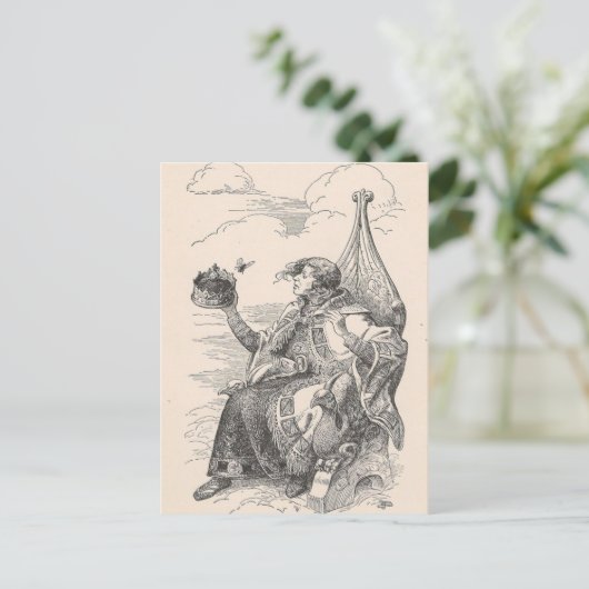 Een koning briefkaart (Staand voorkant)