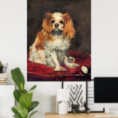 Een koning Charles Spaniel, mooie kunst Poster (Thuiskantoor)