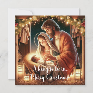 Een koning is geboren kaart