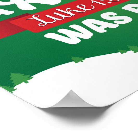 Een koning werd geboren het Poster van de Schrift  (Hoek)