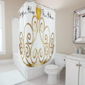 een koningin draagt altijd een kroondouchergordijn douchegordijn (In situ)