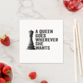 Een Koningin Gaat Waarheen Ze Maar Wil Grappige Sc Servet (Insitu)