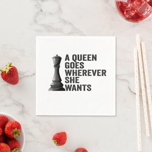 Een Koningin Gaat Waarheen Ze Maar Wil Grappige Sc Servet (Insitu)