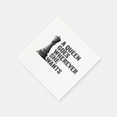 Een Koningin Gaat Waarheen Ze Maar Wil Grappige Sc Servet (Hoek)