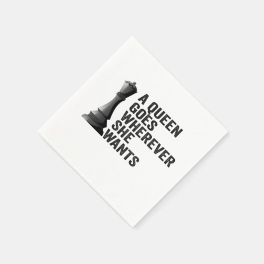 Een Koningin Gaat Waarheen Ze Maar Wil Grappige Sc Servet (Hoek)