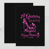 Een koningin, geboren in augustus jl. kaart (Voorkant / Achterkant)