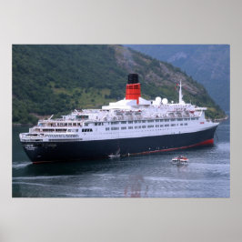 Een koningin in in een Fjord Poster