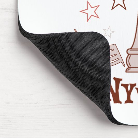 Een koningin komt overal schaak - grappige prijsop muismat (Hoek)