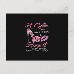 Een koningin werd geboren in augustus 2010. aankondigingskaart