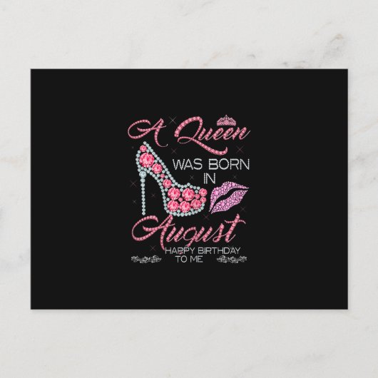 Een koningin werd geboren in augustus 2010. aankondigingskaart (Voorkant)