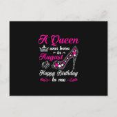 Een koningin werd geboren in augustus 2010. aankondigingskaart (Voorkant)