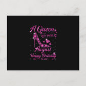 Een koningin werd geboren in augustus 2010. aankondigingskaart (Voorkant)