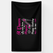 Een koningin werd geboren in augustus 2010. spandoek (Verticaal)