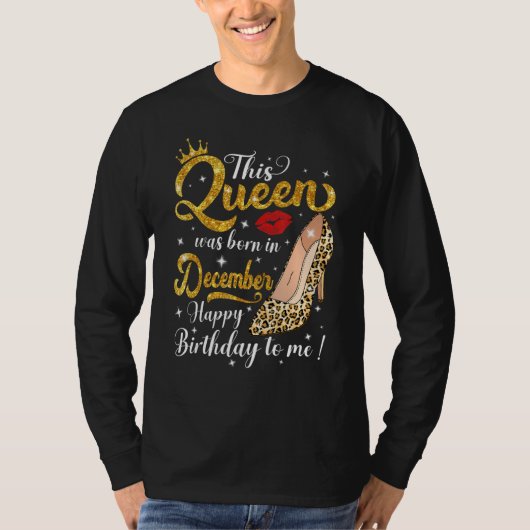 Een koningin werd geboren in december 2010. t-shirt (Voorkant)