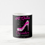 Een koningin werd geboren in december Happy Birthd Koffiemok<br><div class="desc">Een koningin werd geboren in december Happy Birthday Womens</div>
