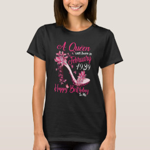 Een koningin werd geboren in februari 1939 83ste v t-shirt